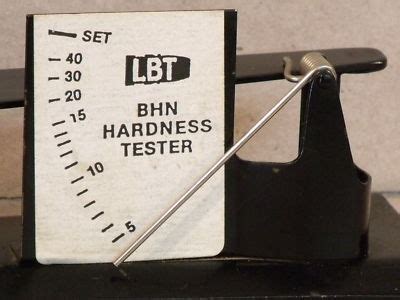 lbt hardness tester order|homemade lead hardness tester.